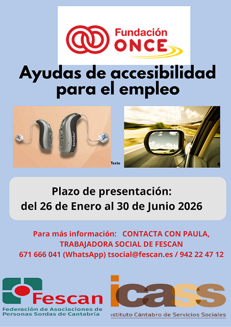AYUDAS DE ACCESIBILIDAD PARA EL EMPLEO FUNDACIÓN ONCE