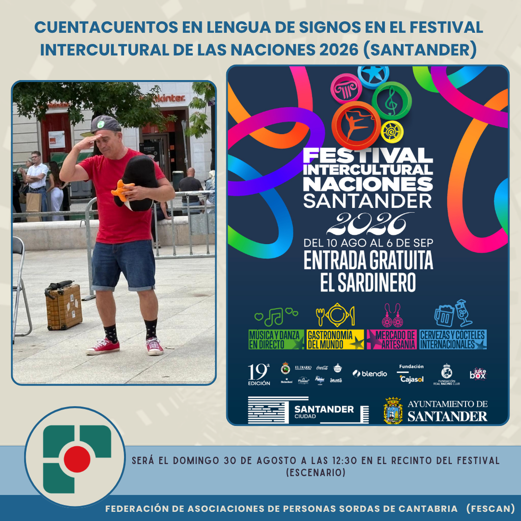 CUENTACUENTOS EN LENGUA DE SIGNOS EN EL FESTIVAL INTERCULTURAL DE LAS NACIONES